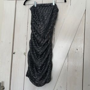Express Black Silver shimmer cocktail dress - XS